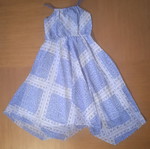 H&M Asymmetric Summer Dress 8-9Y Like New, Blue