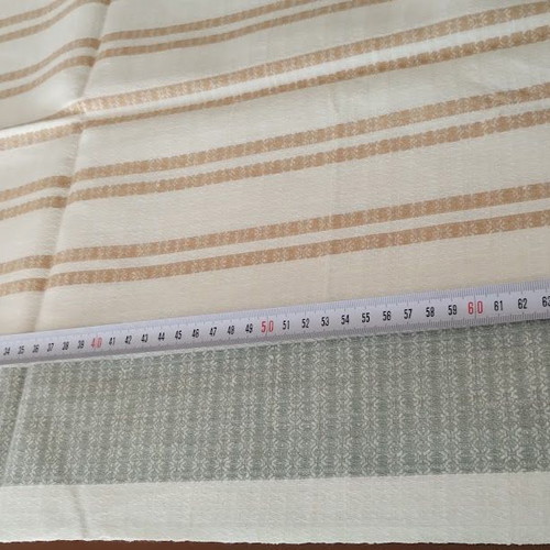Soviet Linen Table Runner new, large size, striped pattern