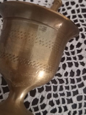 Bronze mortar like new, solid, unused, 1950-1960