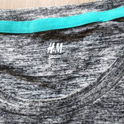 H&M Sport men's athletic tank top used, size Small, gray