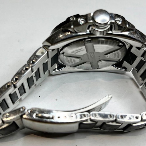 Seiko Velatura men's wristwatch like new, tachymeter, silver