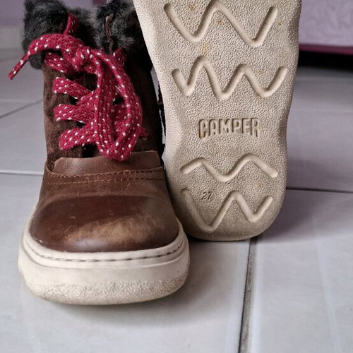 Camper kids shoes used, size 27, boots