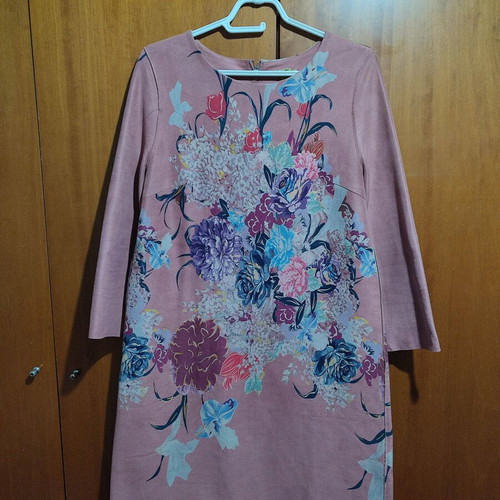 Floral dress used in rotten apple color by Sweet Miss