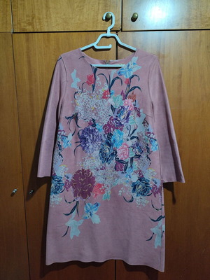 Floral dress used in rotten apple color by Sweet Miss