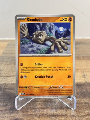 Geodude Pokemon Card 074/165 Scarlet & Violet near mint