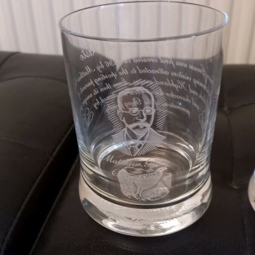 Vintage Famous Grouse collectible whiskey glasses set of 3, new
