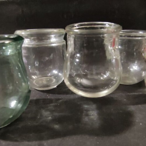 Glass cupping set of 5 different sizes like new