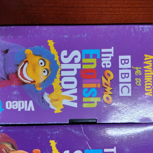 The Ozmo English Show BBC VHS set like new, 9 tapes incomplete