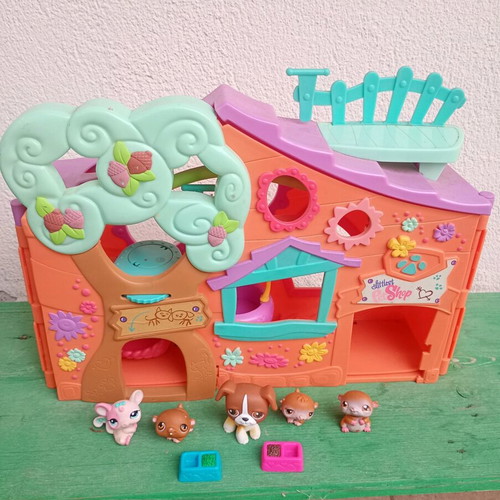 LPS Littlest Pet Shop 2007 Orange Club House Treehouse Playset