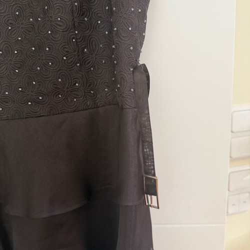 Feraud FR 42 Tulle Dress with Matching Bag like new, black
