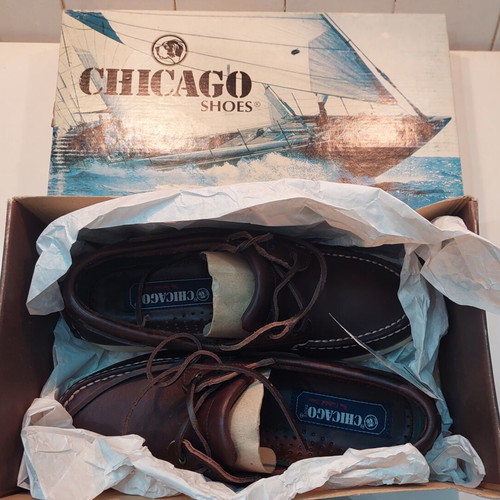 Chicago Casual Shoes size 42 new, brown boat style