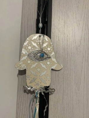 Fatima Hand Charm new with blue eye