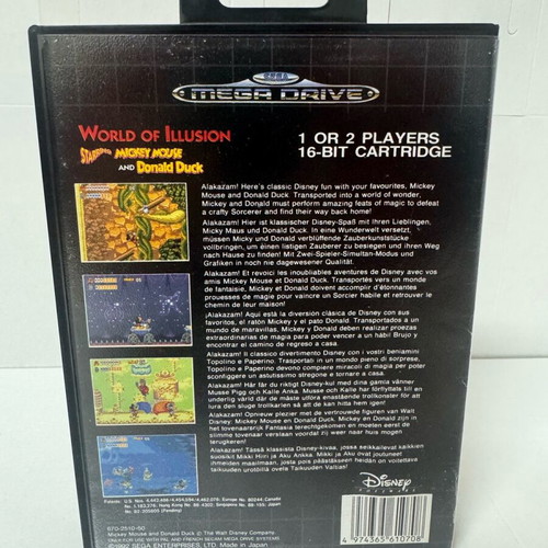 World of Illusion Sega Mega Drive game used, complete