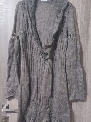 Promod knitted cardigan gray like new