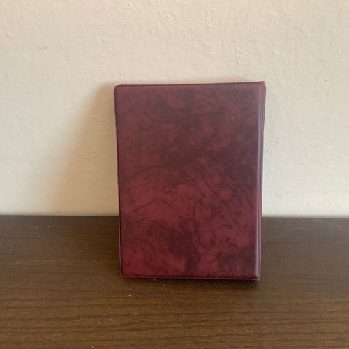 Leather telephone directory burgundy used