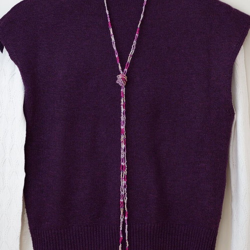 Delica Beaded Necklace made to order, purple