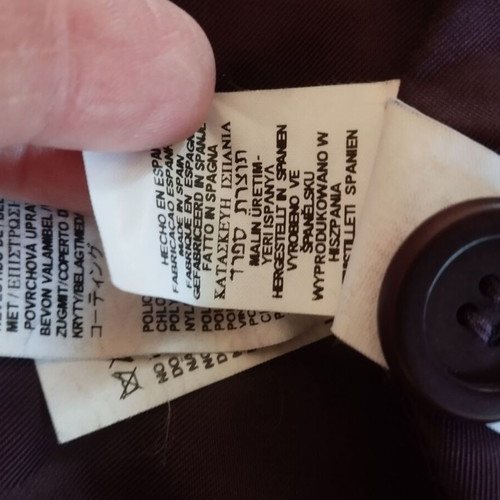 Zara coat synthetic used, size M, purple
