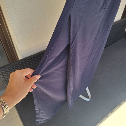 Anel dark blue strapless maxi dress like new, viscose, size small