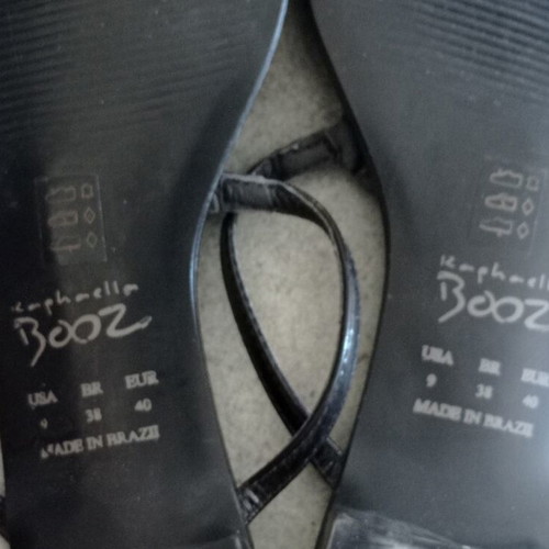 Raphaella Booz sandals like new, black, size 40