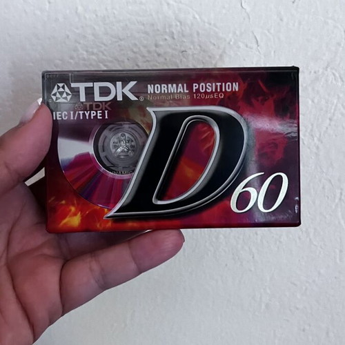 TDK D60 cassette sealed, vintage, excellent condition