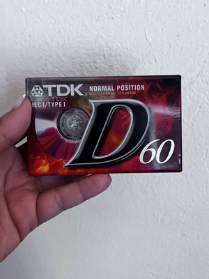 TDK D60 cassette sealed, vintage, excellent condition