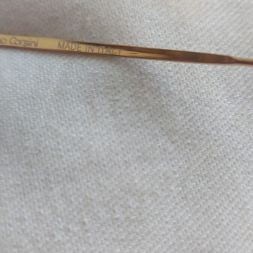 Nazareno Corsini vintage eyeglass frame like new, gold with tortoise shell