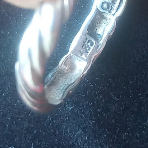 Ring in wedding band style silver 925 vintage size 47 like new