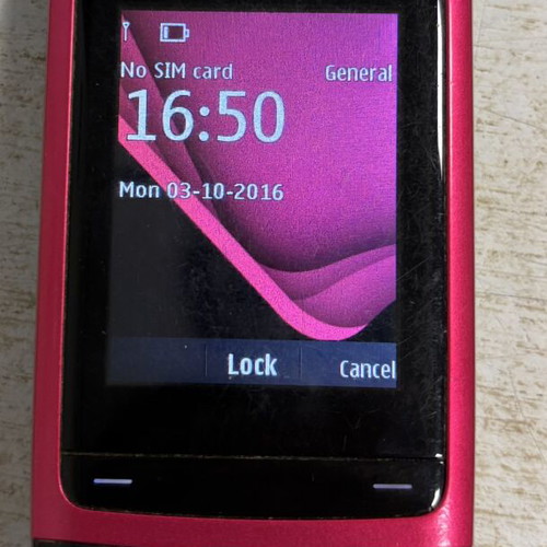 Nokia C2-05 used, red, with memory card and headphones