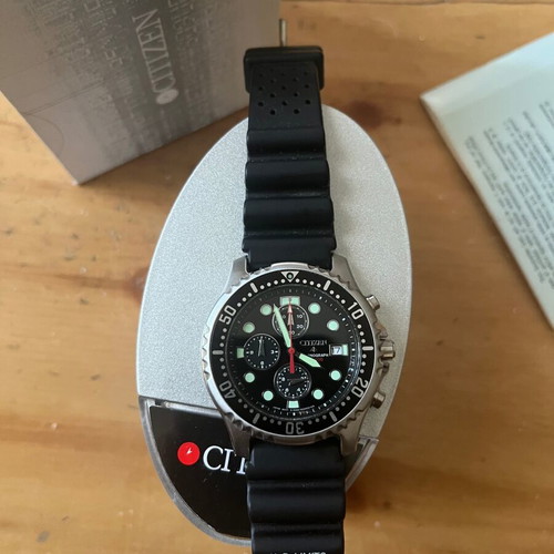 Citizen Divers Chronograph watch full pack