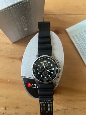 Citizen Divers Chronograph watch full pack