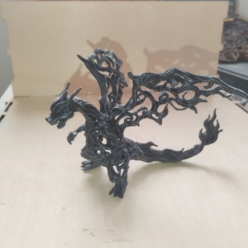 3D printed Charizard figure, 10cm