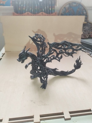 3D printed Charizard figure, 10cm