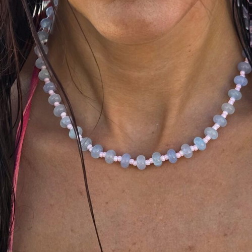 Pastel summer dreams necklace, handmade