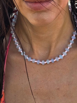 Pastel summer dreams necklace, handmade