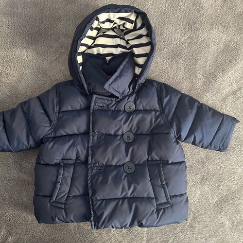 Baby Gap infant jacket like new 0-6 months nautical style with hood