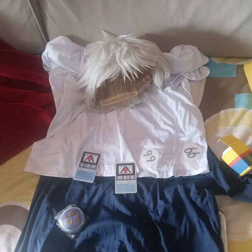 Killua Zoldyck Hunter X Hunter cosplay costume like new with wig and accessories