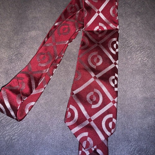 Arpege tie new, white and red