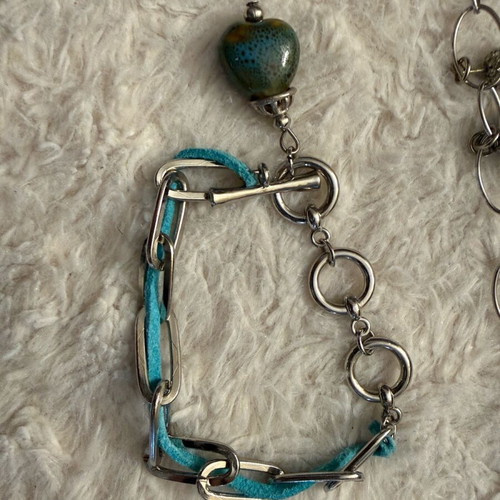 Stainless Steel Jewelry Set like new with summer details