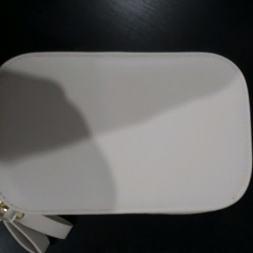 Bag to Bag Γυναικείο λευκό τσαντάκι καινούργιο με αλυσίδα και φερμουάρ