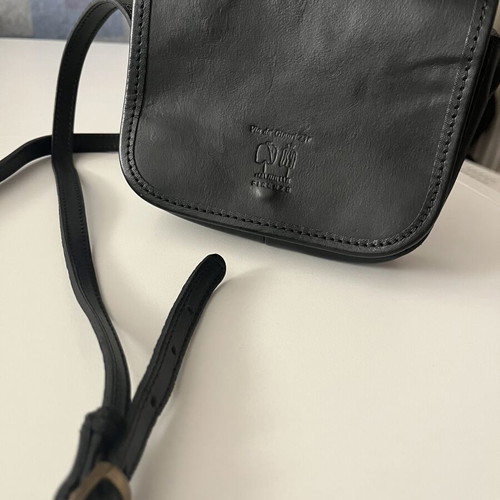 Italian Job Florence leather unisex bag, black