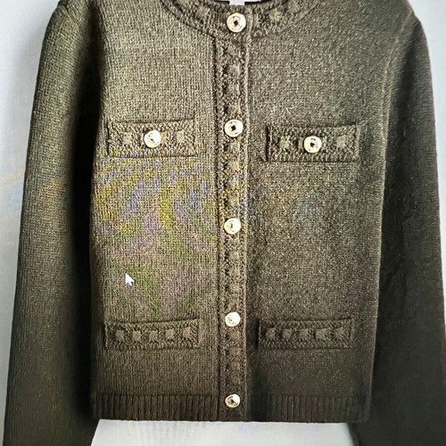 H&M cardigan dark khaki new, size XL