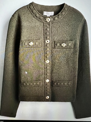 H&M cardigan dark khaki new, size XL