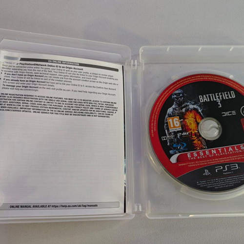 PS3 Battlefield 3 used with case and disc