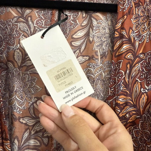 Forever Young dress kimono style brown, new, size L