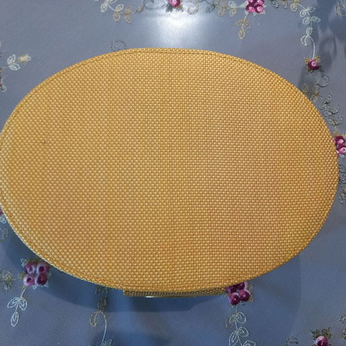 Christian Dior Parfums vintage perfume case like new, yellow mustard