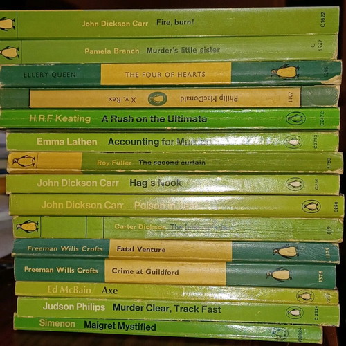 Penguin Crime English Pocket Books used, set of 28