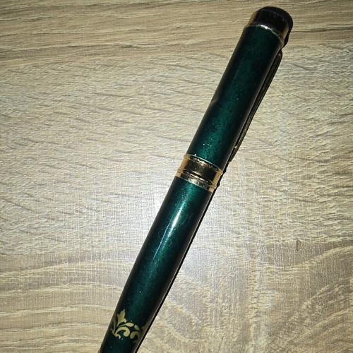 Green pen used with marks
