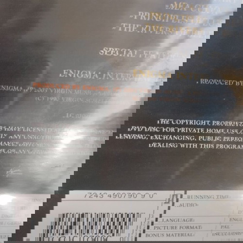 Enigma MCMXC a.D. DVD μεταχειρισμένο με υπότιτλους αγγλικά γερμανικά