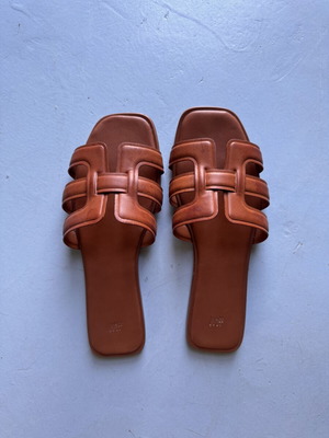 H&M Brown Square Sandals size 38 like new