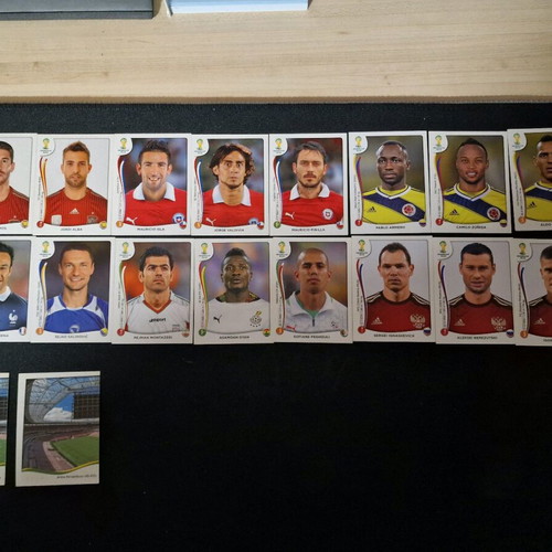 Panini FIFA World Cup 2014 Brazil stickers like new, set of 33
